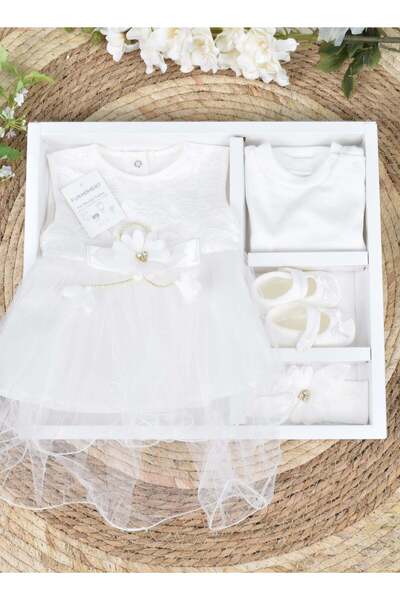 Fun Moment صندوق هدايا فستان طفل - 4 قطع