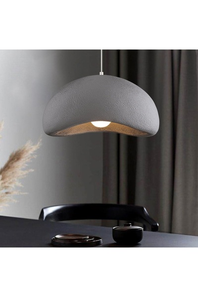 Lambadar Titan Tekli Modern Iskandinav Model Beton Avize Oturma Odası Salon Hol Mutfak Sarkıt Avize