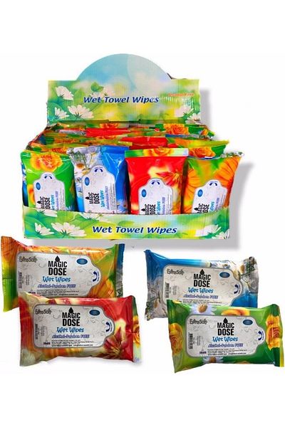MAGIC DOSE Wet Honeycomb Textured Towel 15 Sheets 10 Packs