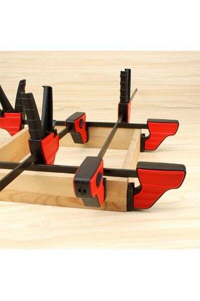 HALAMODO Heavy Duty F Clamp Fixed Woodworking Clamp Plastic Grip 12 Inch