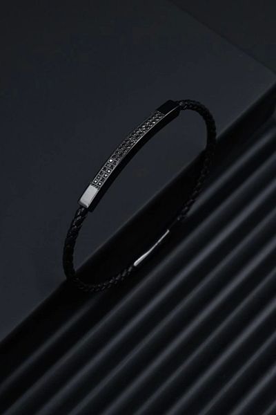 FERRO Black Steel Men's Jewelry Frj10090-G