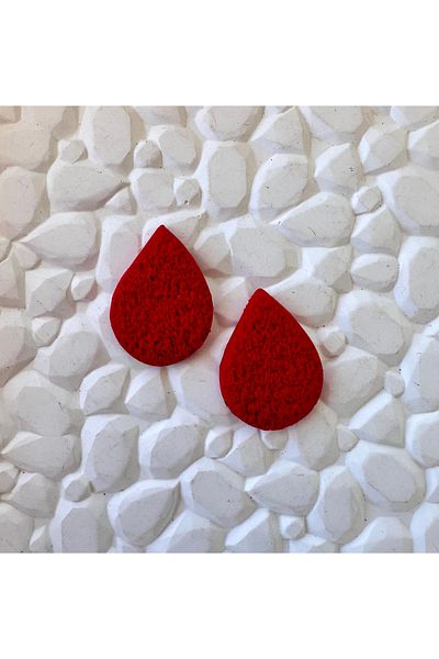 ACCESSORY Red Drop Earring Bottega Teardrop Earring