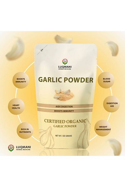LUQMAN Garlic Powder 200 gram Boost Your Health & Flavor with Garlic Powder