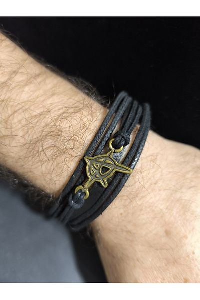 enyatakı Bazaar Model Original Leather Rope Bracelet