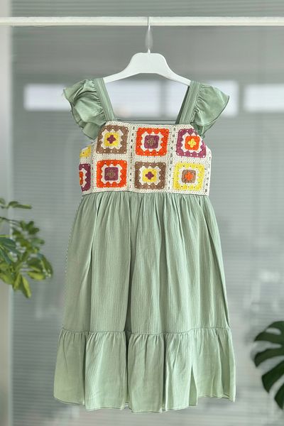 DPARİS Rochie cu motiv tricotat pentru fete