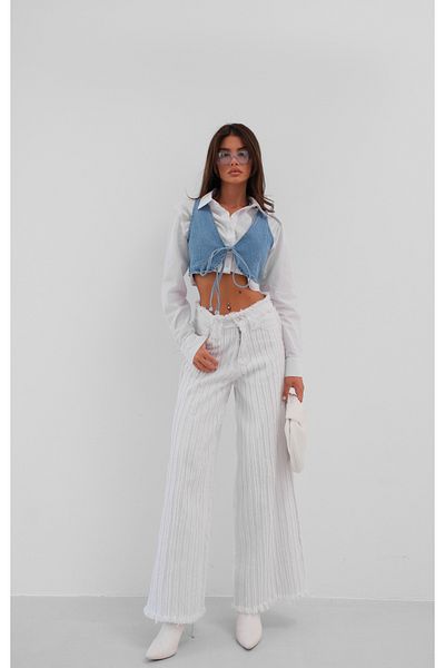 Black Fashion Denim Blue Vest Bra Form