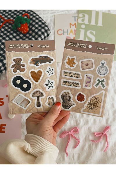 Planet Butik Autumn Vibes Sheet 2 Sheet Sticker