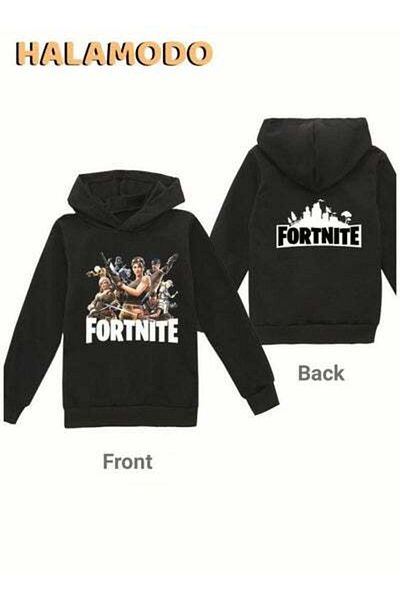 HALAMODO 2PCS Youth Pullover Outfit Hoodie & Sweatpants Suit for Boys Girls Long-Sleeved Printed Sweatshirt S