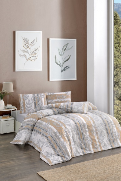 MARLA HOME Dvostruki set navlaka za poplun | Pamuk | Sa postavljenoj plaćom