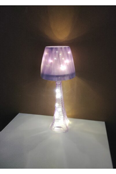 Hobby Dizayn Hobby Eiffel Tower Glass Bottle Lampshade, Lighting Fairy Led Night Light
