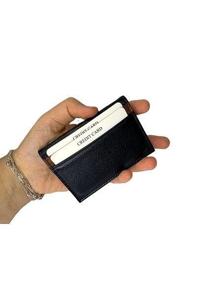 yavuz deri Genuine Leather Minimal Card Holder