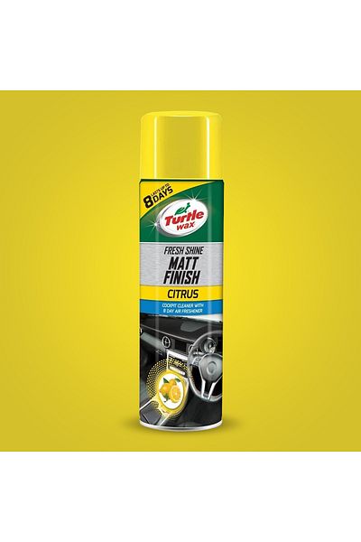 Turtle Wax Fresh Shine Matt Finish Citrus Cockpit Cleaner & Air Freshener