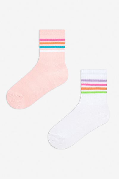 Penti Комплект чорапи за тенис от 2 части Girl - Color Lines