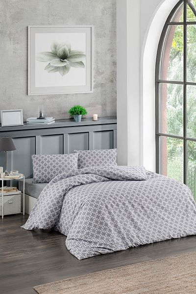 MARLA HOME Double Duvet Cover Set |   Cotton |   Elastic Sheet