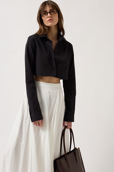 Black Fashion Cămașă neagră de bază