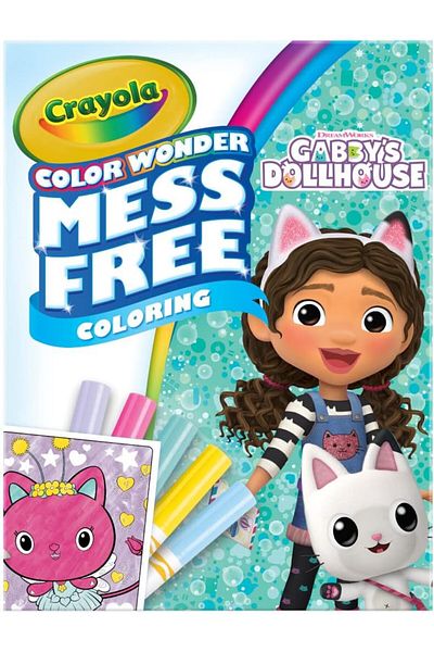 Crayola Gabbys Dollhouse Color Wonder 18 Coloring Pages