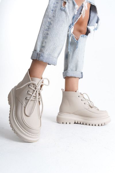 EMOYRA Kiley Women's Daily Matte Beige Boots