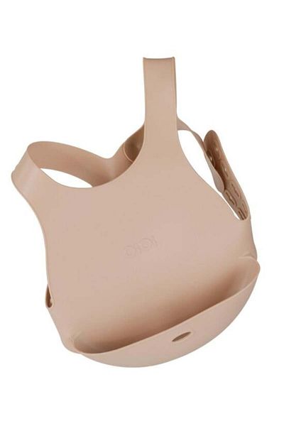 OiOi Silicone Baby Bib Bubble Beige
