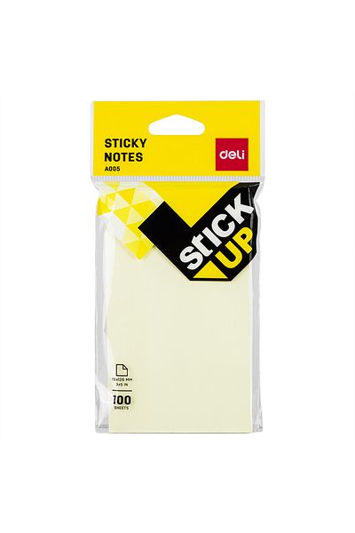 Deli Sticky Notes YELLOW EA00552
