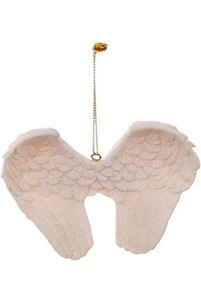 Puckator decor agatat aripi de inger, rasina, 8 x 8 x 2 cm