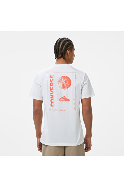 Converse Otherworldly Transmissions Men's Graphic Printed White T-Shirt