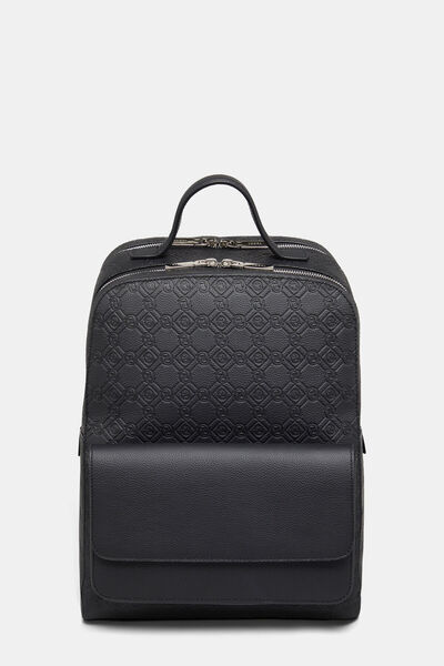 Vakko SİYAH MONOGRAM DERİ ÇANTA