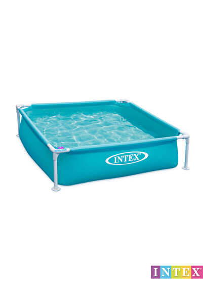 hediyecik İntex Mini Metal Prefabrik Çocuk Oyun Havuzu Set 122x122x30Cm