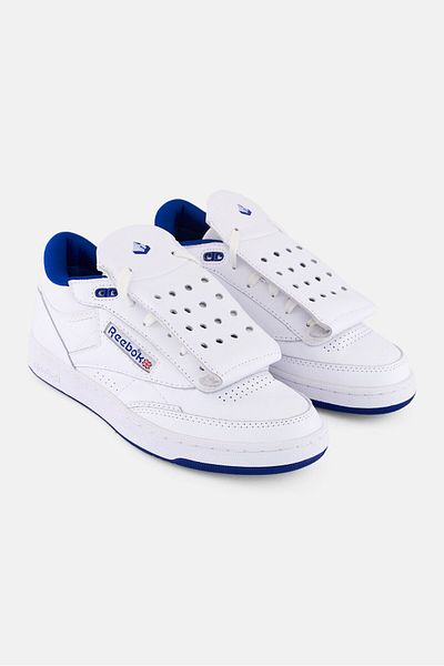 Reebok Men Club C Mid II Mr Lace Up Tennis Shoes, White