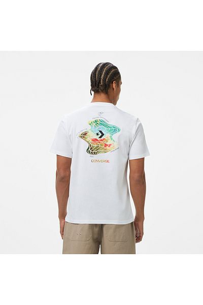 converse Loose Fit Men's Graphic Printed White T-Shirt