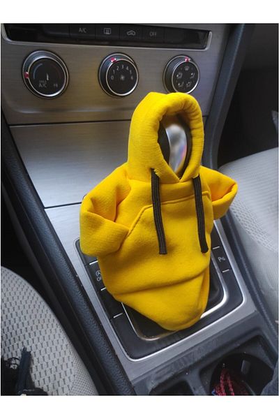 SNSTİCARET Shift Hoodie - Car Shift Apparel - Shift Fleece - Shift Hoodie Compatible with Any Vehicle Yellow