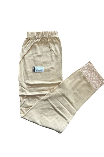Tutku Lacy Long Tights Skin Color
