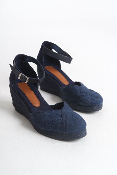 Elile Shoes Espadrille from 33-34-35 Den 41-42-43-44-45 Number Made of 100% Cotton Knitted Fabric
