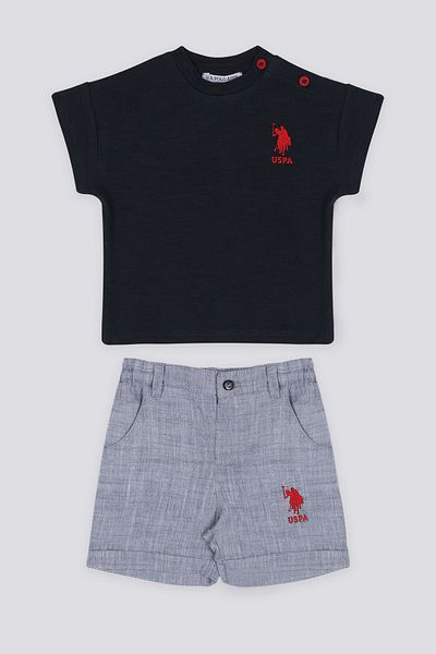 U.S. Polo Assn. SS23-US POLO BEBEK-Set două piese pentru bebeluși-USB1170