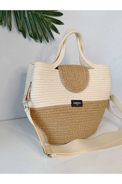 VeronicA Tress Jute Shoulder and Hand Bag