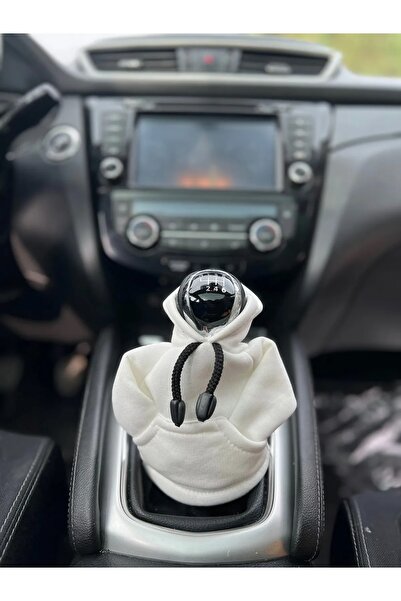 SNSTİCARET هوديي ناقل الحركة - ملابس ناقل الحركة للسيارة - صوف ناقل الحركة - هوديي ناقل الحركة متوافق مع أي سيارة باللون الأبيض