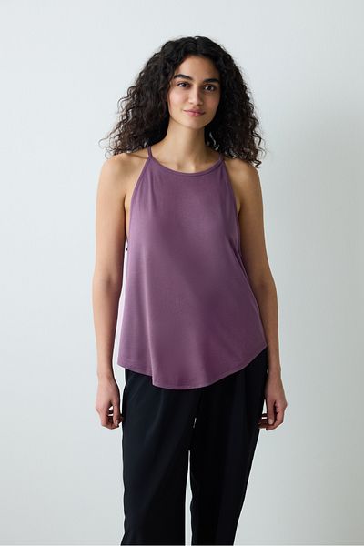 Penti Pflaume Deep Back Detailliertes Tank Top