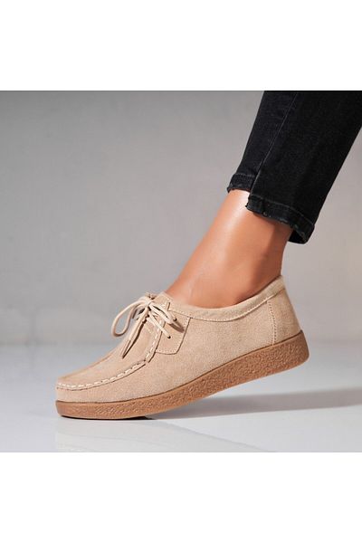 Joana Women's Loafers Natural Suede Beige Harla2