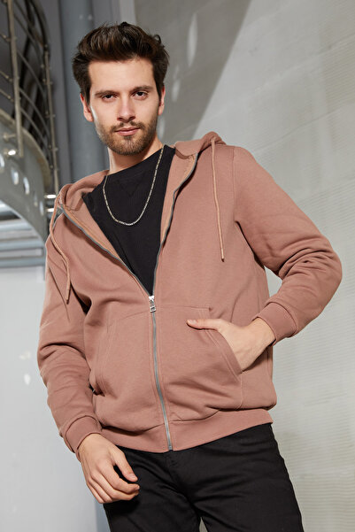 JB John Borners Мъжки суитчър с три нишки с качулка и цип