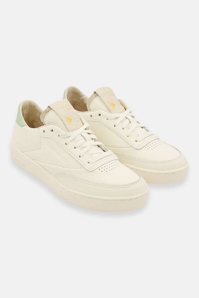Reebok Women Club C Clean Lace Up Closure Outdoor Shoes, Off White
