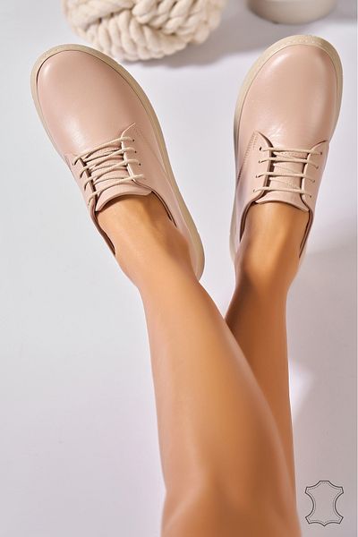 Joana Women's Loafers Natural Leather Nude Kailey