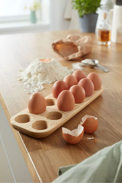 Tchibo Wooden Egg Holder, Natural