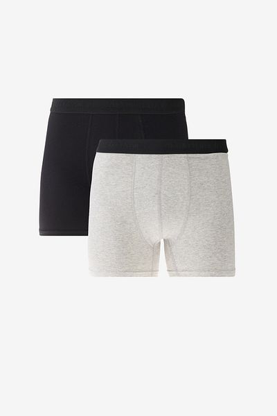 ALTINYILDIZ CLASSICS Ανδρικά Premium βαμβακερά μαύρο-γκρι 2 Pack Flexible Boxer