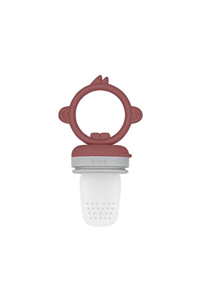 OiOi Silicone Puree Fruit Vegetable Pacifier Velvet Rose / Powder Gray