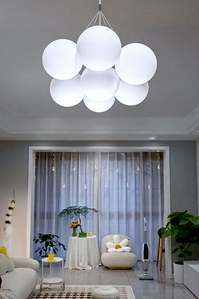 Fer Avize Cloud 7 Led White Light Chandelier Modern Energy Saving Decorative Chandelier Living Room Cafe Hall