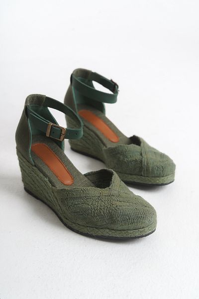 Elile Shoes Espadrille from 33-34-35 Den 41-42-43-44-45 Number Made of 100% Cotton Knitted Fabric