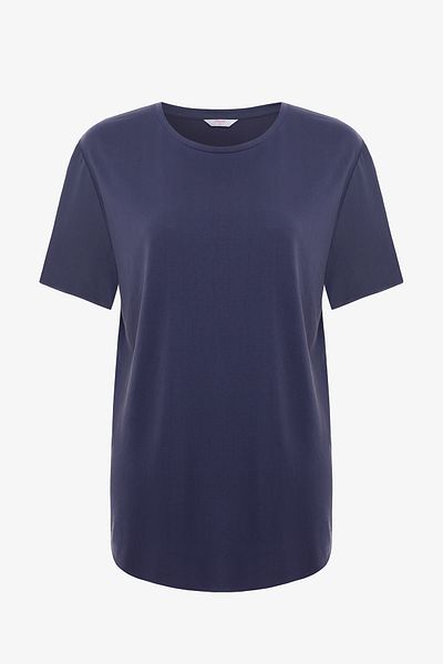 Penti Dunkel Indigo Rundhalsausschnitt Loose Fit Modal T-Shirt