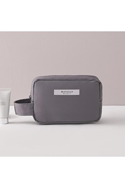 Flippy Θήκη καλλυντικών Flippy με λαβή, αδιάβροχο υλικό, 16 x 11 x 7 cm, γκρι