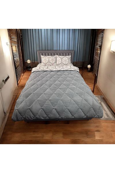 Arma Concept Double Double Sided Luxury Quilt Honeycomb Pattern (195X215)