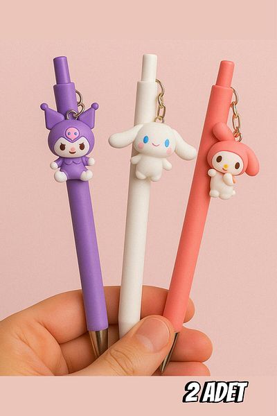 Bambus Home Figured Character Themed 0.7 Versatil Tip Pen Set 2 Pieces