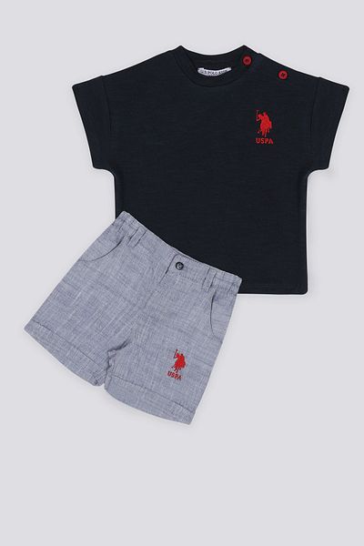 U.S. Polo Assn. SS23-US POLO BEBEK-Set două piese pentru bebeluși-USB1170
